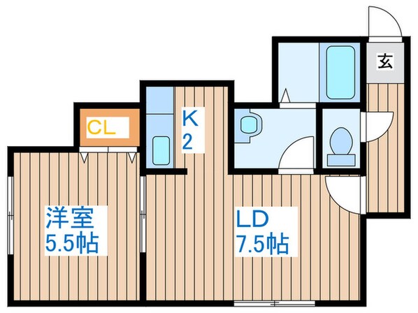 フォレストオカップⅤの物件間取画像